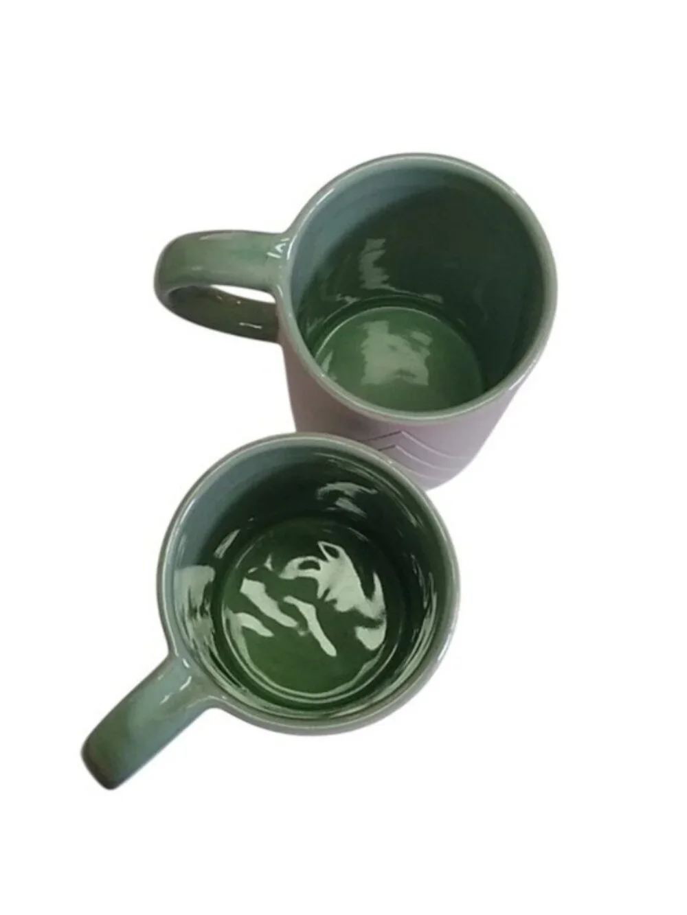 Starbucks Limited Edition Geometric Modernist Christmas Tree Mugs, set of 2
